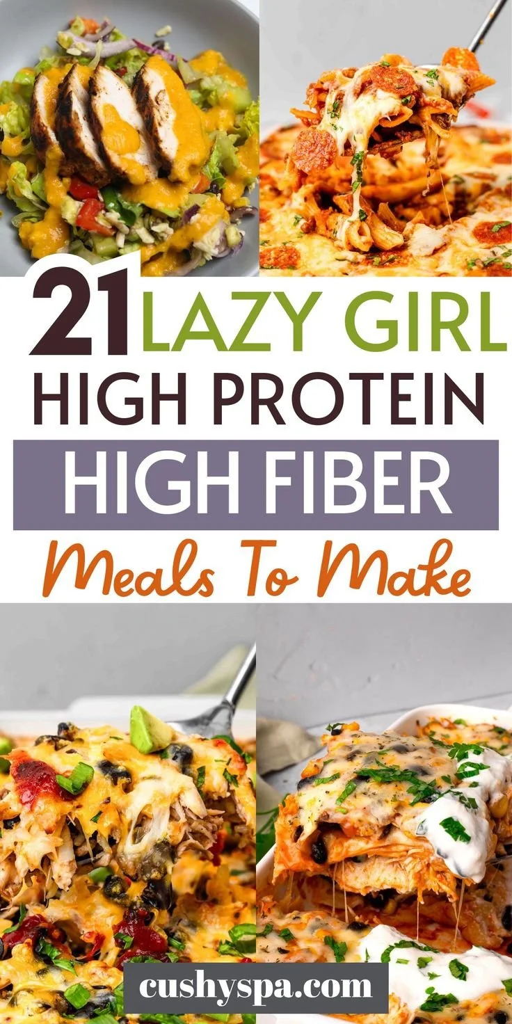 High protein high fiber meals for easy cooking and healthy dining