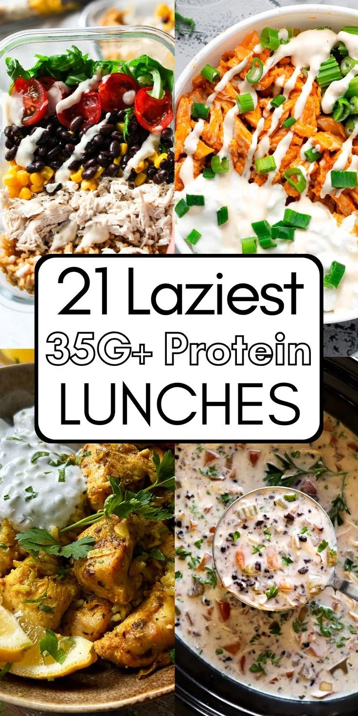 Delicious high protein lunch ideas with 35g+ protein for busy days