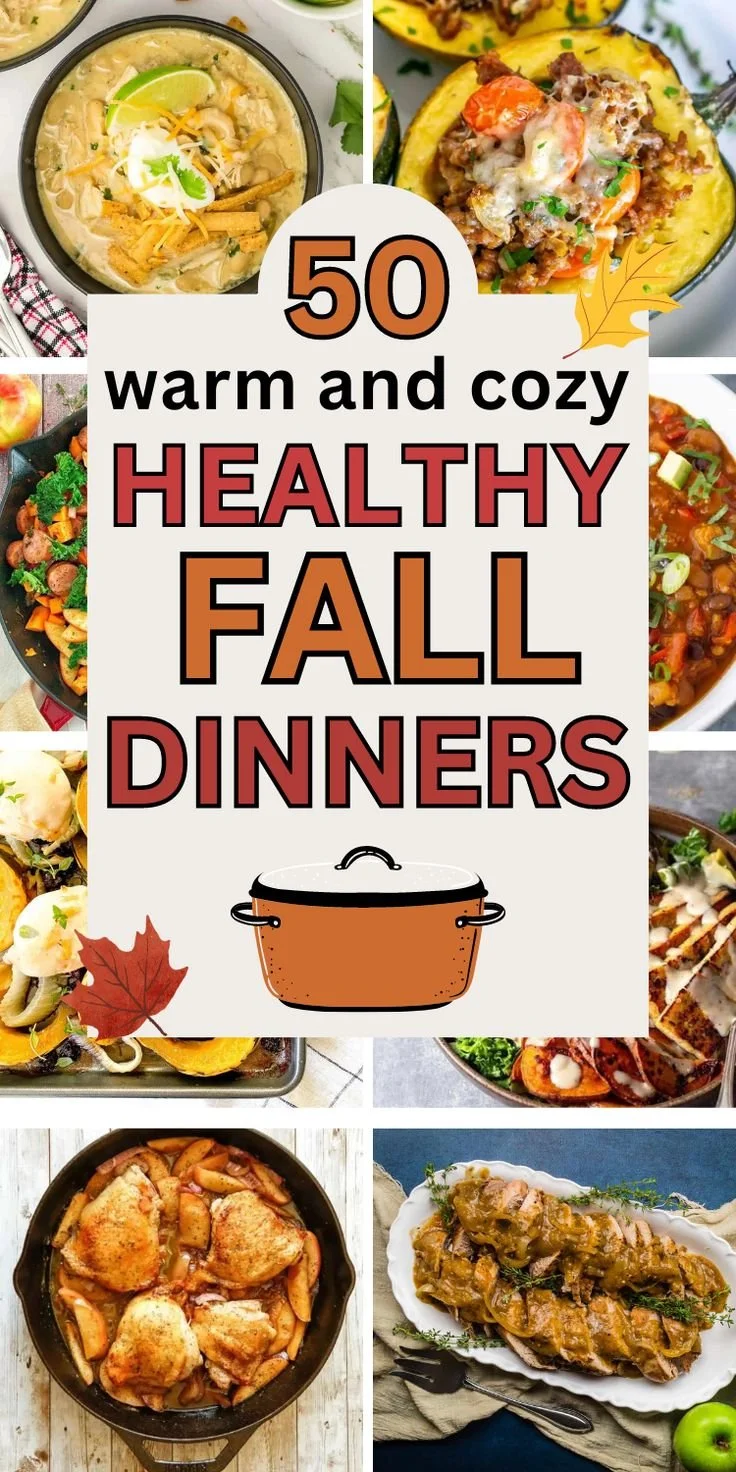 Delicious healthy fall recipes for cozy autumn dinners.