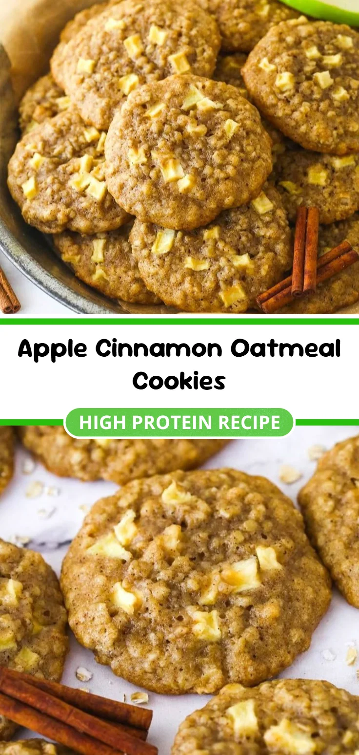 Apple Cinnamon Oatmeal Cookies