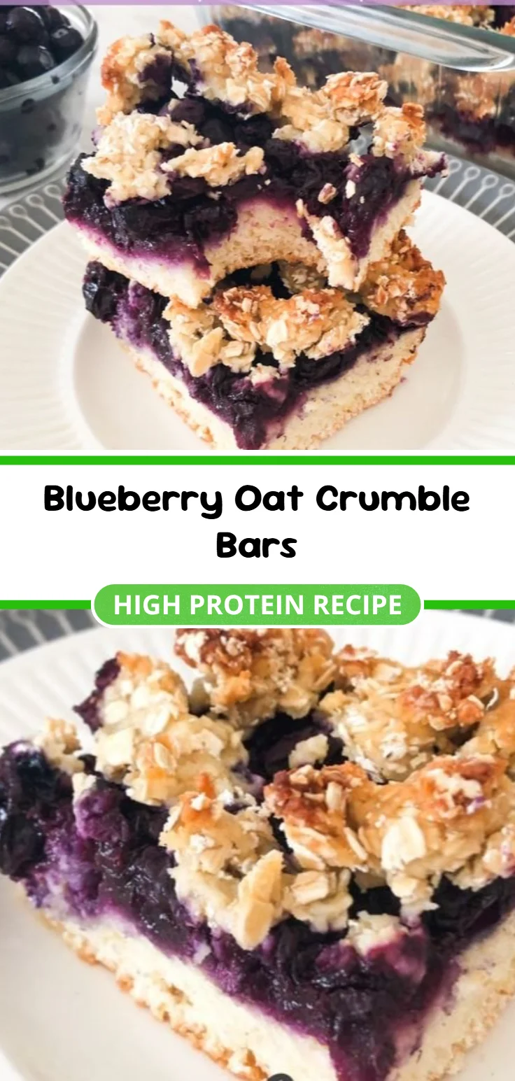 Blueberry Oat Crumble Bars