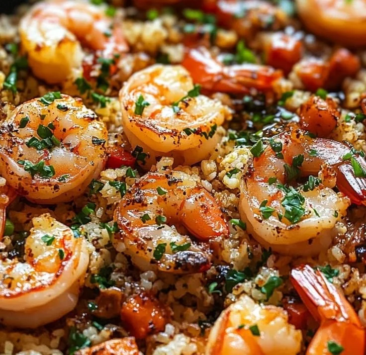 Cauliflower Fried Rice with Shrimp