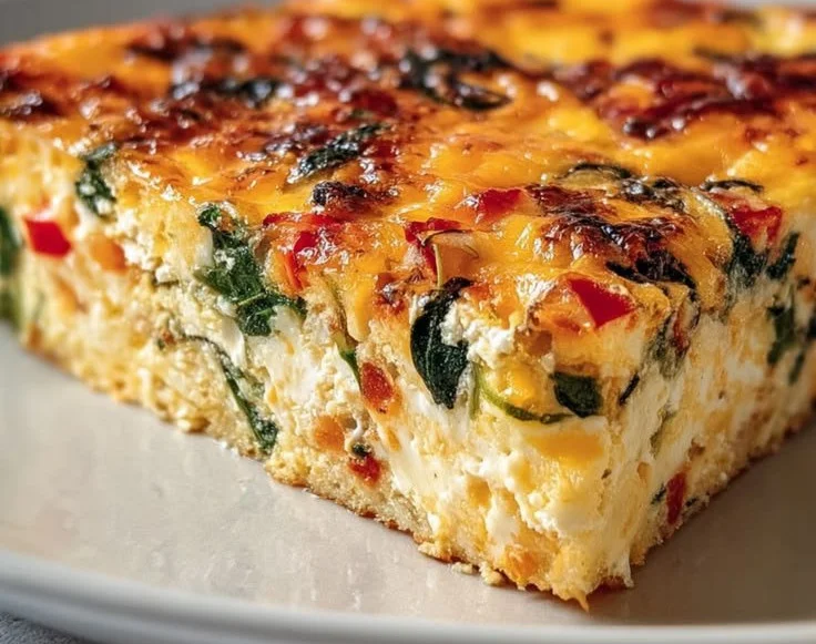 Cottage Cheese Bake served in a dish, highlighting high-protein comfort food