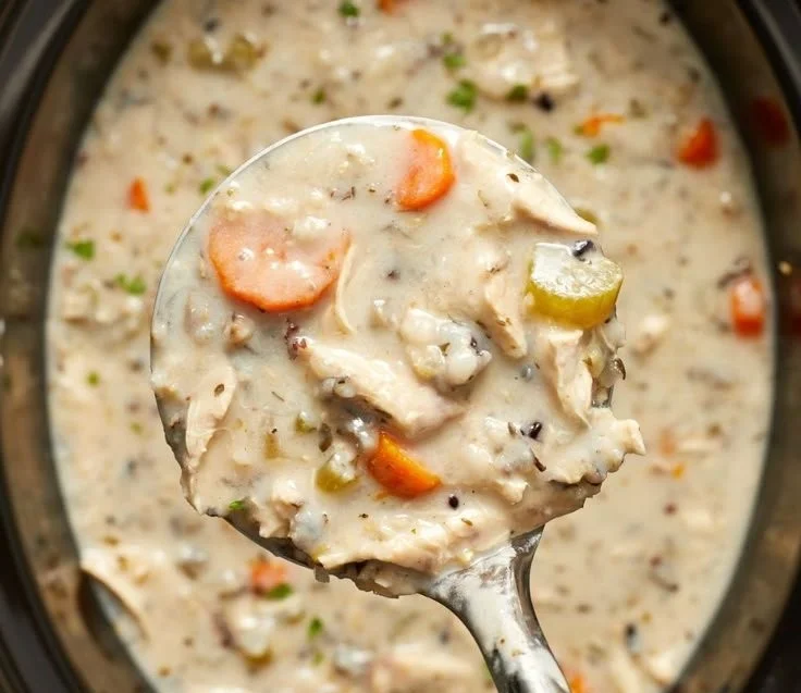 Crockpot Chicken and Wild Rice Soup