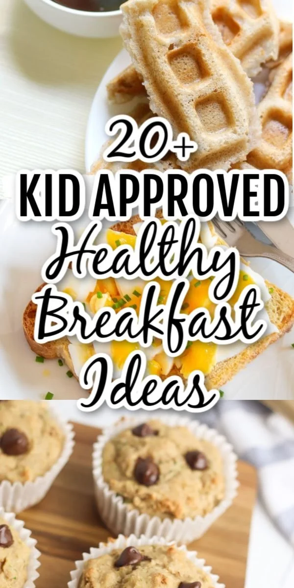 Healthy breakfast ideas for kids in a colorful assortment of recipes