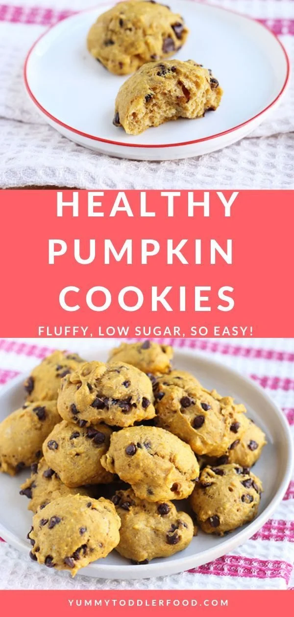 Delicious healthy pumpkin cookies with a light and fluffy texture