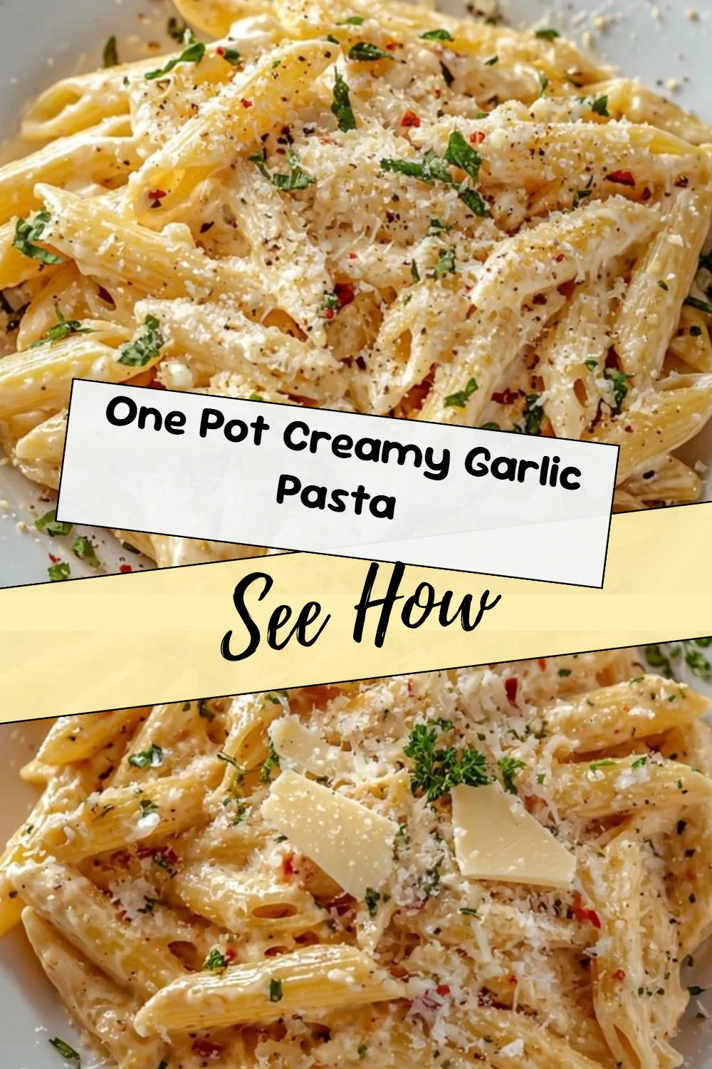 One Pot Creamy Garlic Pasta