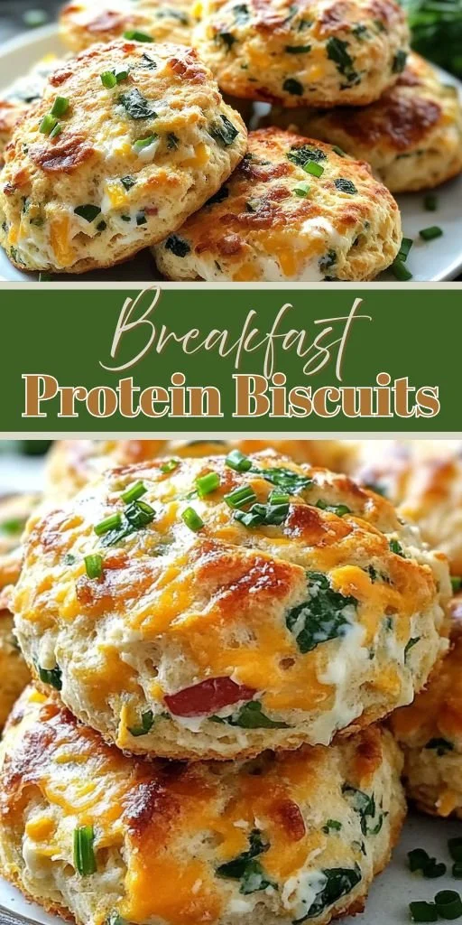 Easy breakfast protein biscuits for a healthy morning meal