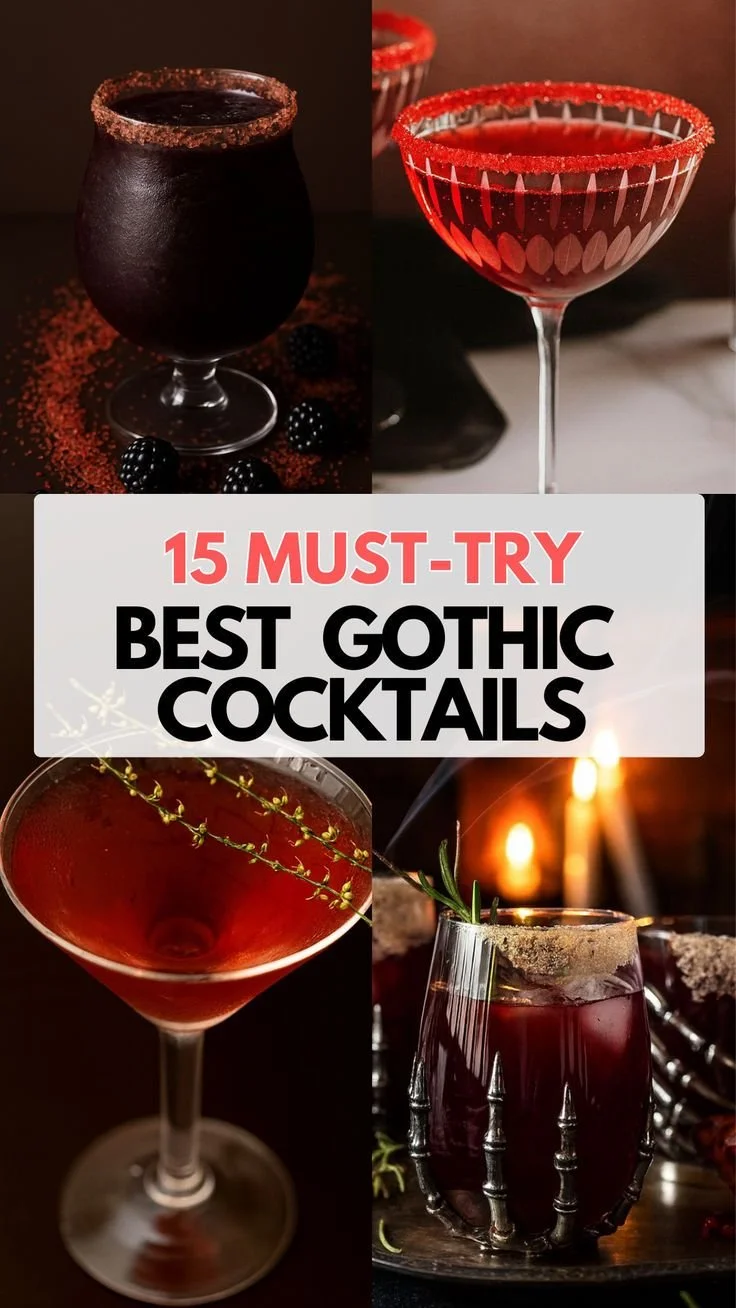 Gothic Cocktails - Mysterious Halloween drink ideas for spooky celebrations