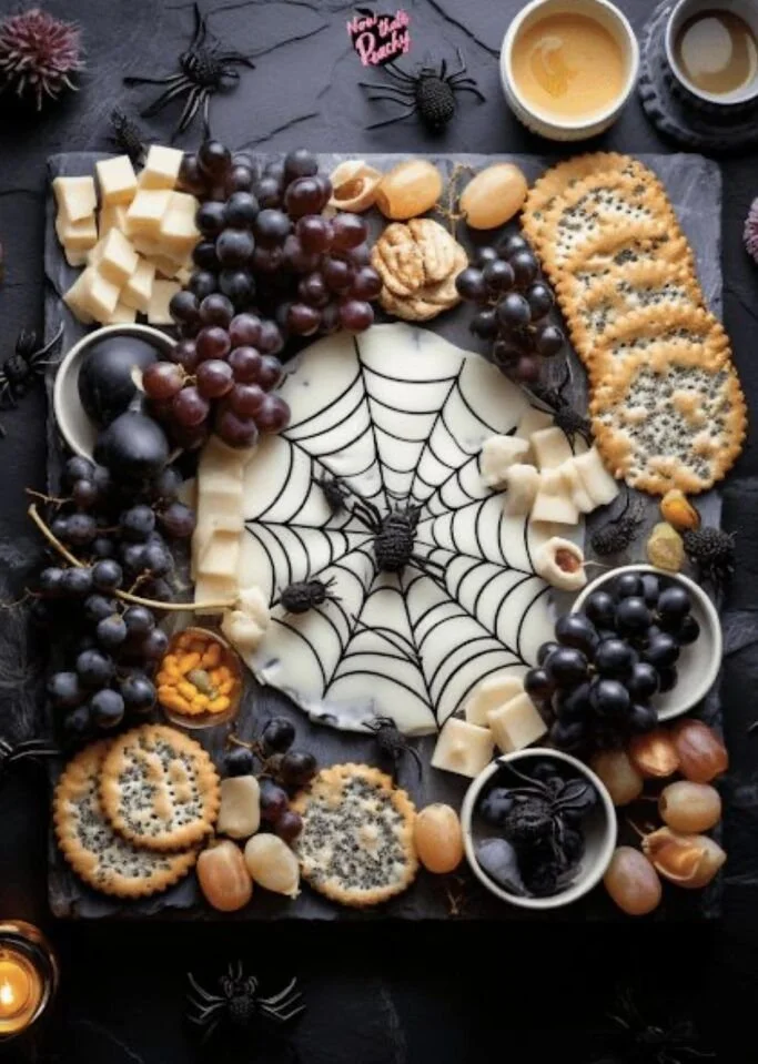 Spooky Halloween snack ideas featuring creative charcuterie and snack boards