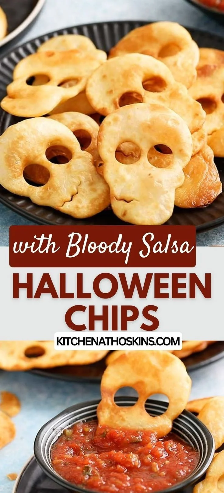 Spooky Shull shaped chips for a fun Halloween snack