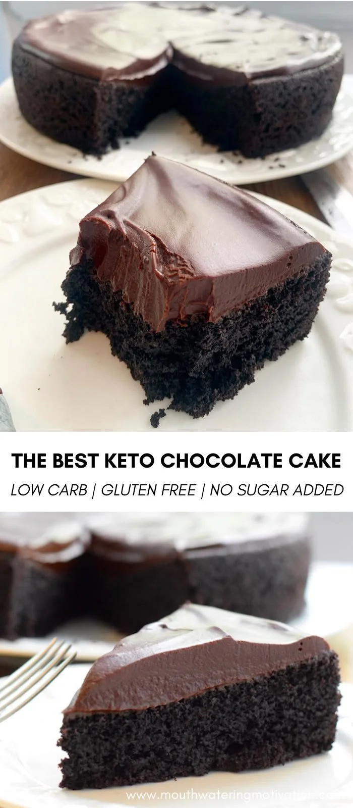 Delicious keto chocolate cake made with almond flour, perfect for low-carb diets.